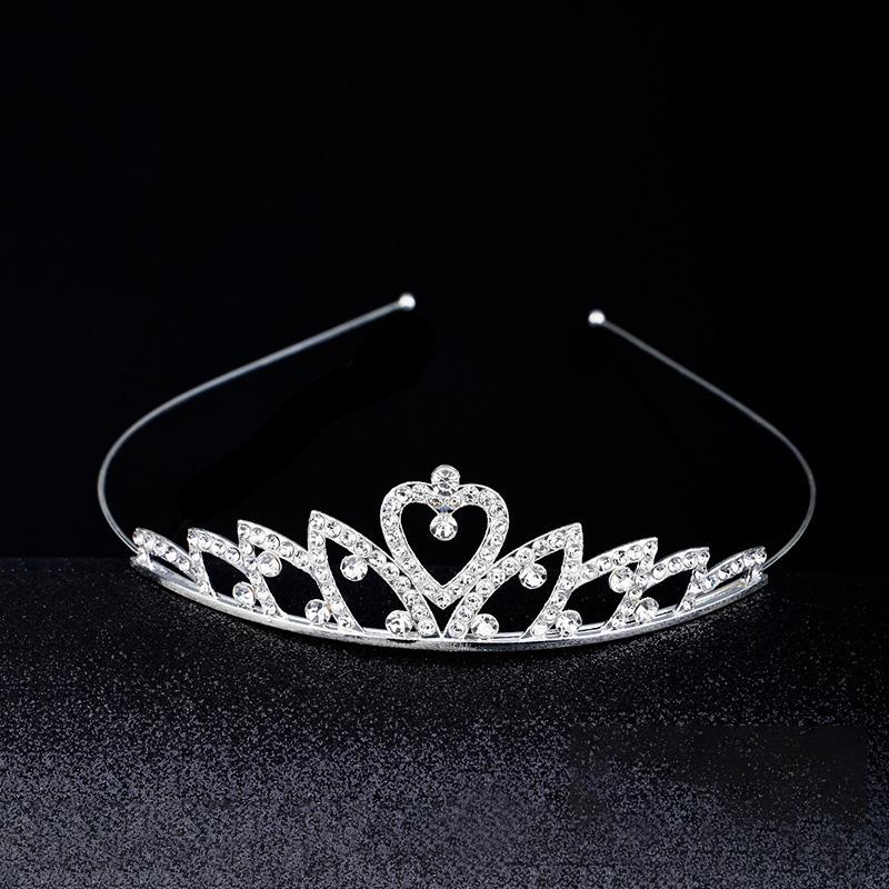 

1PC Crystal Exquisite Rhinestone Children Girls Jewelry Gifts Hair Accessories Wedding Tiaras Queen Princess Crown Women Headband Q