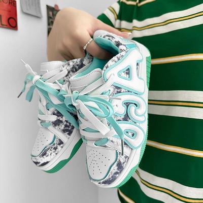 Design High Street Buty Męskie i Damskie Buty na Grubej Podeszwie Buty Casualowe Hip Hop Pary Buty Skateboardowe