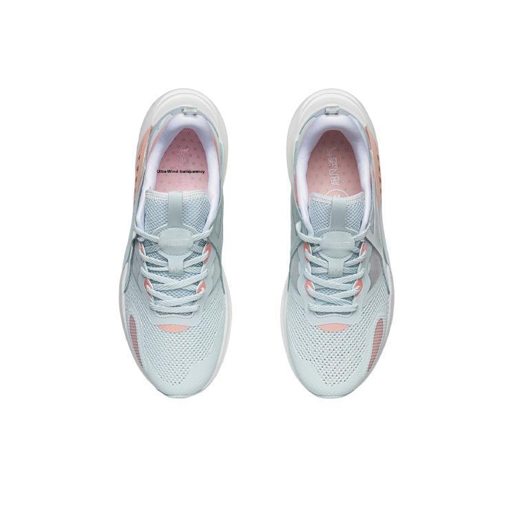 Li-Ning Comet Wan Blue Fluorescent Orange Women Sneakers AGLR044-2