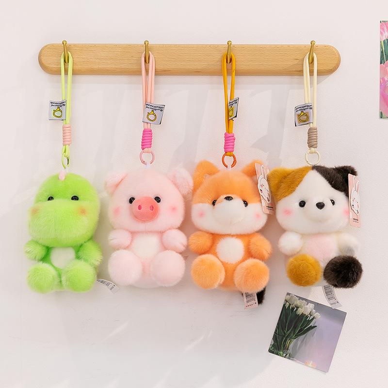 Doll pendant cartoon animal plush toy to accompany the doll's birthday wedding