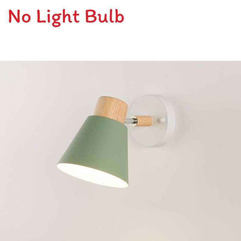Modern Nordic Iron Wall Lamp With Led Warm Light For Bedroom And Living Room Decor