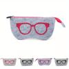 Protector Storage Portable Eye Glasses Bag Sunglasses Case Zipper Pouch Felt Box