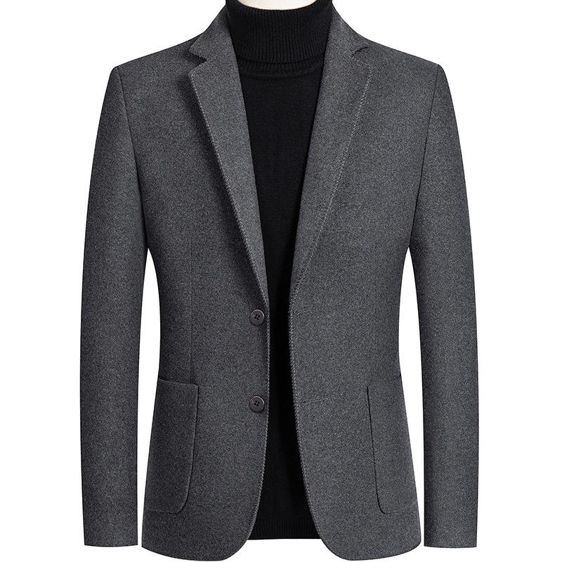 Erkek Kaşmir Blazer Takım Ceketler İş Günlük Takım Yünlü Palto Erkek Slim Fit Blazer Ceketler Blazer Ceketler Palto