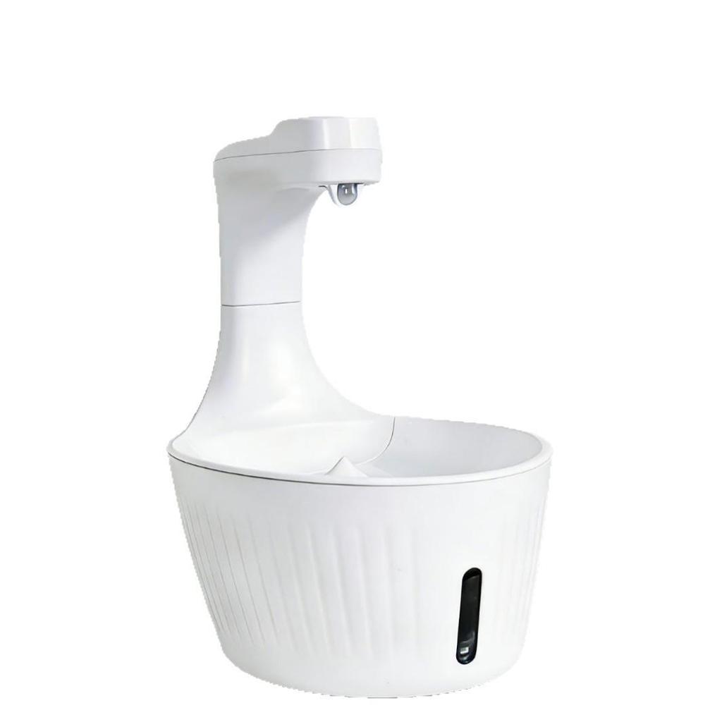 KuangJie Anti-Gravity Pet Water Fountain: Automatic Filtration and Sensor-Activated Dispenser for Dogs and Cats
