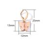 A Pair 2.5×1.3cm Alloy Ear Clip Earrings Acrylic Butterfly Shape Fashion Ear Hooks Diy Women Gift Jewelry Accessories