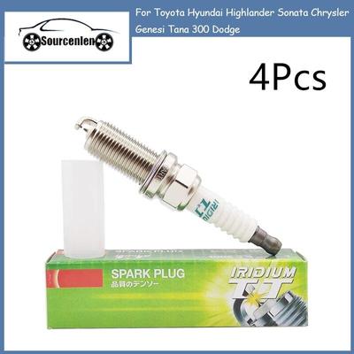 4Pcs IKH16TT 4703 Dual Iridium Spark Plug for Toyota Hyundai Highlander Sonata Chrysler Genesi Tana 300 Dodge IKH16TT-4703