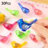 30 Piezas Coloridas Mini Pájaros Plástico Silbatos de Agua Fabricantes de Ruido Juguetes para Recuerdos de Fiesta de Cumpleaños Regalo Escolar Rellenos de Piñata
