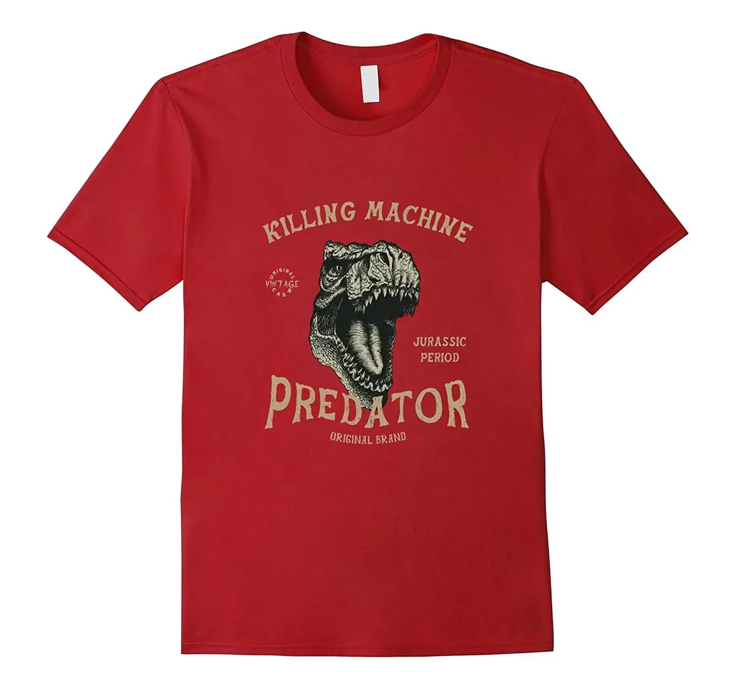 

Killing Maching Jurassic Period Predator TRex Dinosaurs TShirt 100 Cotton ONeck Summer Short Sleeve Casual Mens Tshirt S