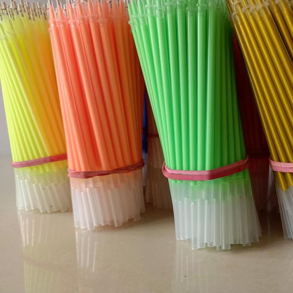 12 Color Highlighter Pen Specialized for Art, 0.6mm Color Neutral Pen DIY Handheld Fluorescent Pen Core 100pcs/set