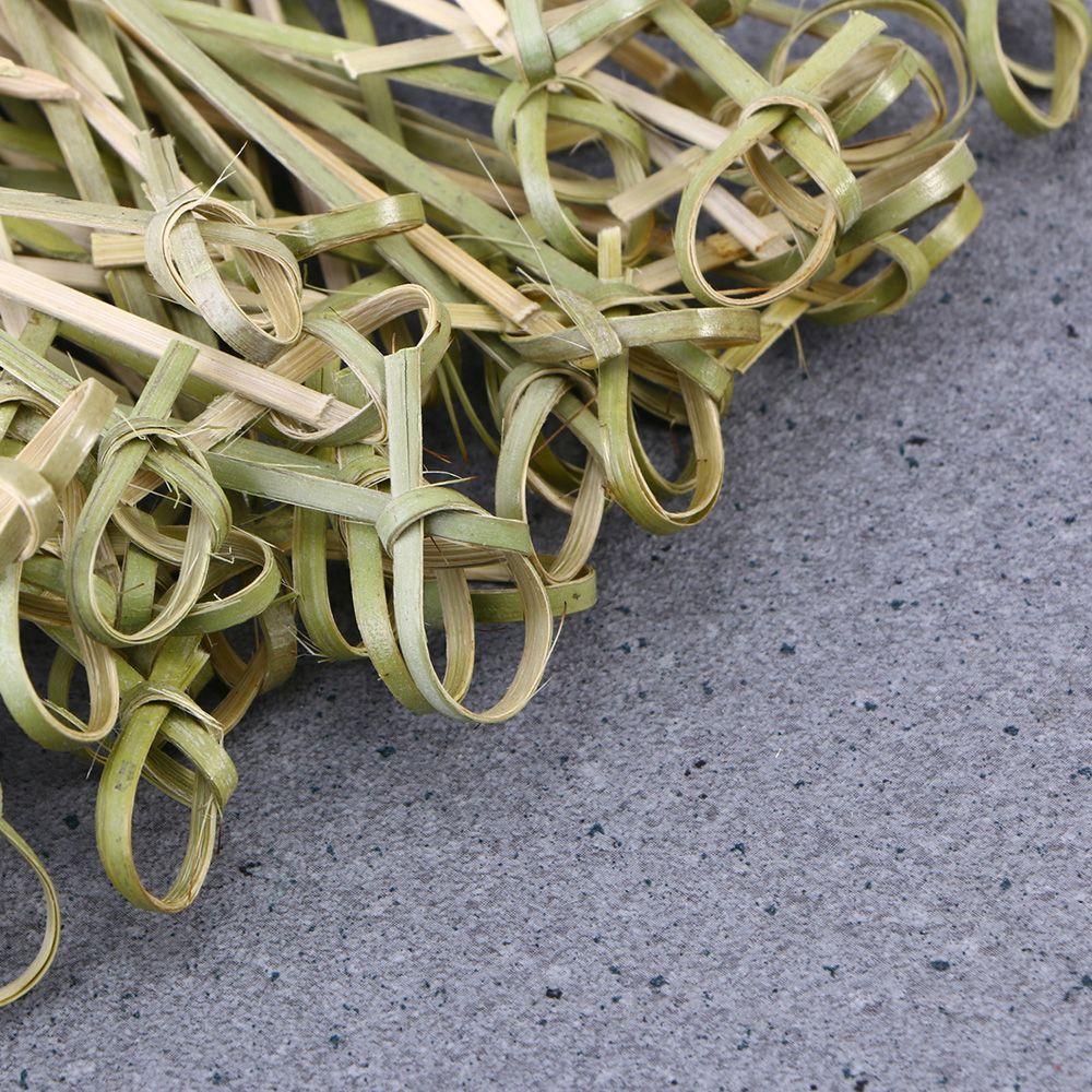 100pcs Disposable Bar Tool Party Decoration Stick Fruit Forks Bamboo Knot Skewers Cocktail Picks