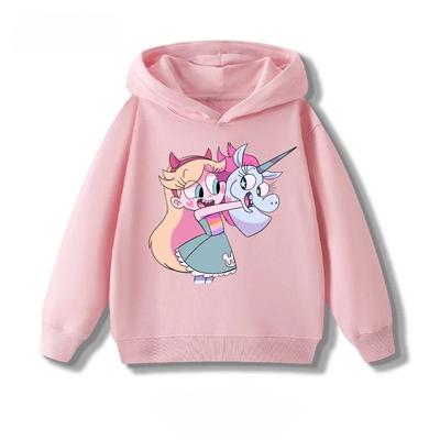 Disney Cute Cartoon Printed Casual and Fashionable Hoodies for Girls and Boys, Comfortable Tops for Autumn and Winter
