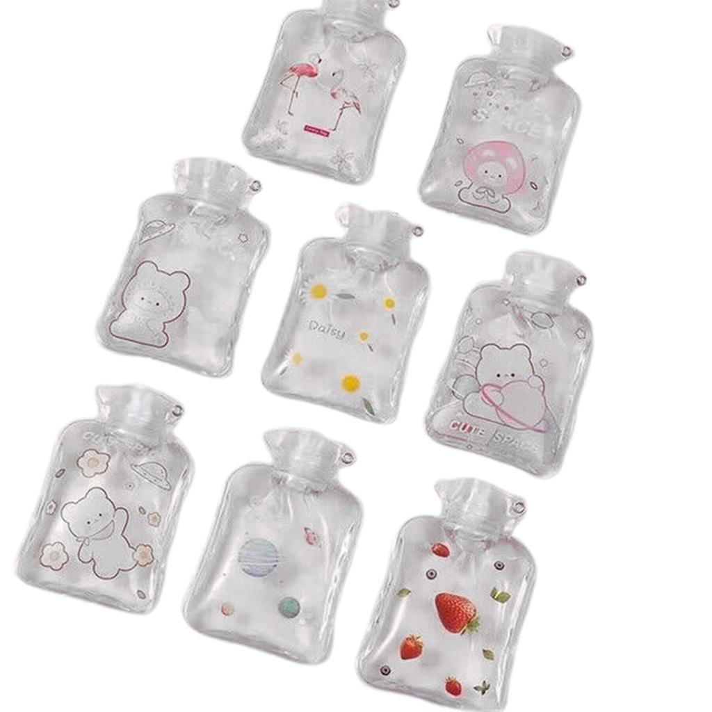 High Density PVC Hot Water Bottle Bag with Ears 650ml/1000ml/1700ml Capacity Heat Resistant and Durable Hand Warmer