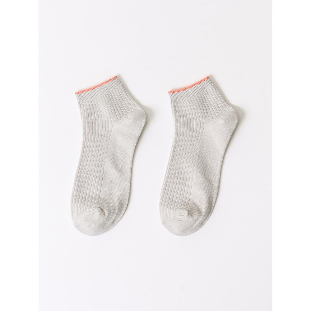 DaiSo Ankle Brim Women S Short Sock Grey