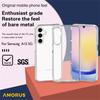 AMORUS Für Samsung Galaxy A15 4G/5G Hülle Weiches TPU Hartes PC Rückteil Stoßfest Handyhülle