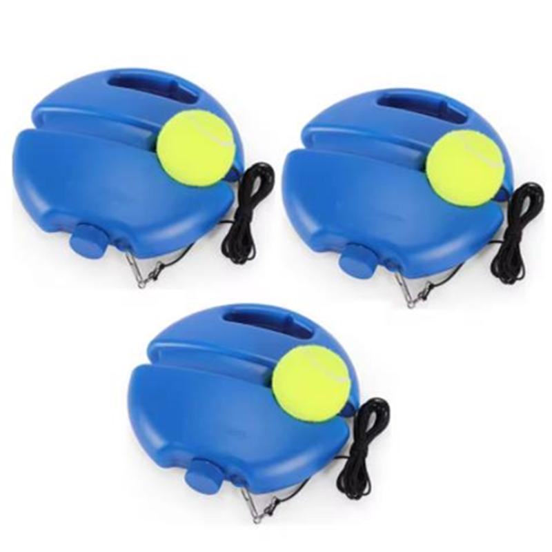 Heavy Duty Tennis Training Aids Base With Elastic Rope Ball Practice Self-Duty Rebound Tennis Trainer Partner Sparring Device