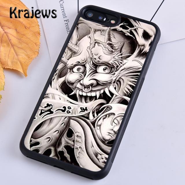 Krajews Japanese Hannya Mask Phone Case Cover For iPhone 17 Air 16 15 14 plus 11 12 13 pro max Plus coque Shell Fundas