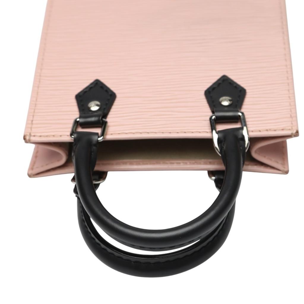LOUIS VUITTON Epi Petit Sac Plat Handbag Epi Leather Rose valerine Women M69575 Used