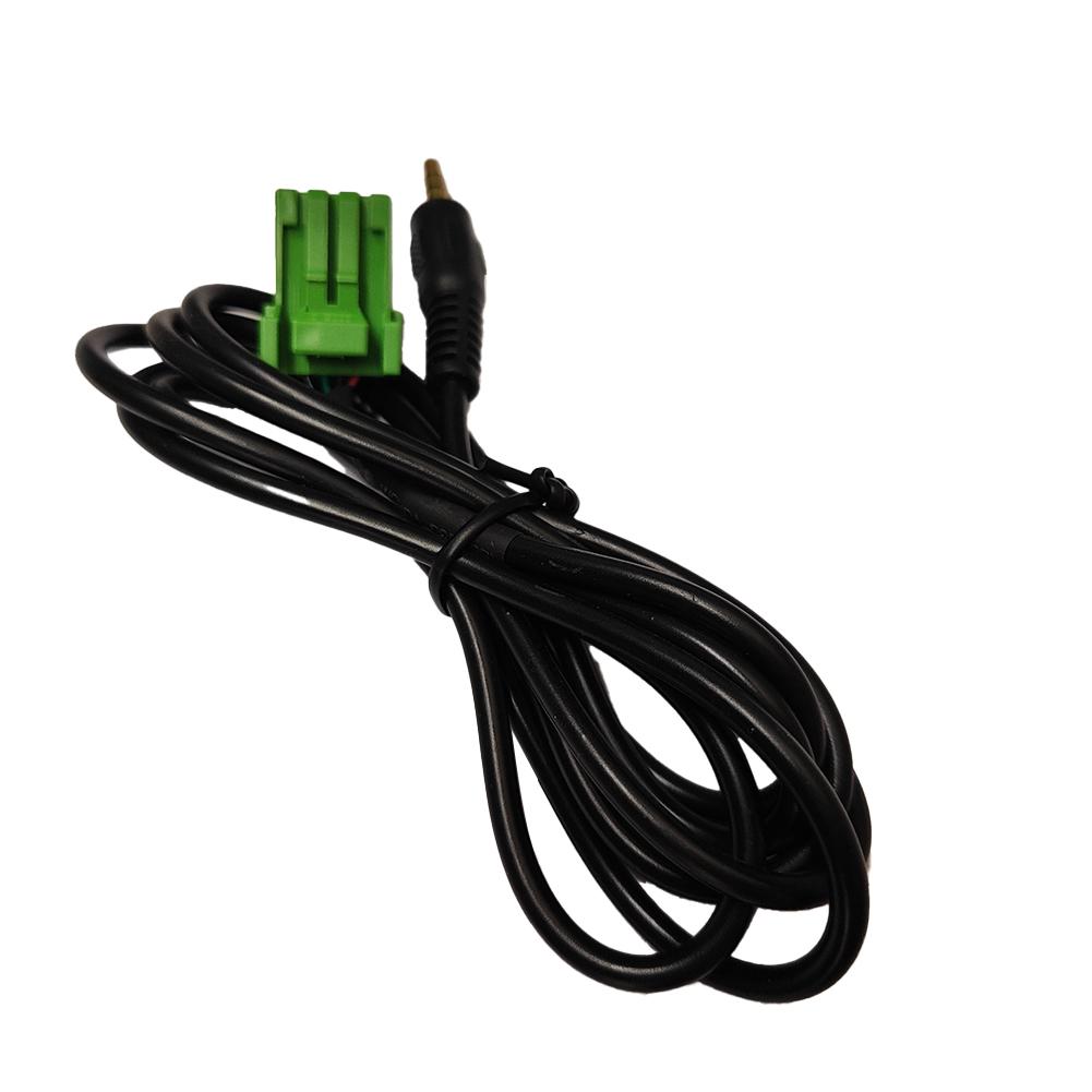 Car Audio System AUX Audio Cable Car AUX Socket Black Wear-Resistant 12Pin Socket 12V 150CM Length Practical Use China Mainland