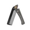 Gifts Portable Folding Stainless Steel Combs Men Oil Head Foldable Hair Comb Hair Styling Tools Mustache Comb