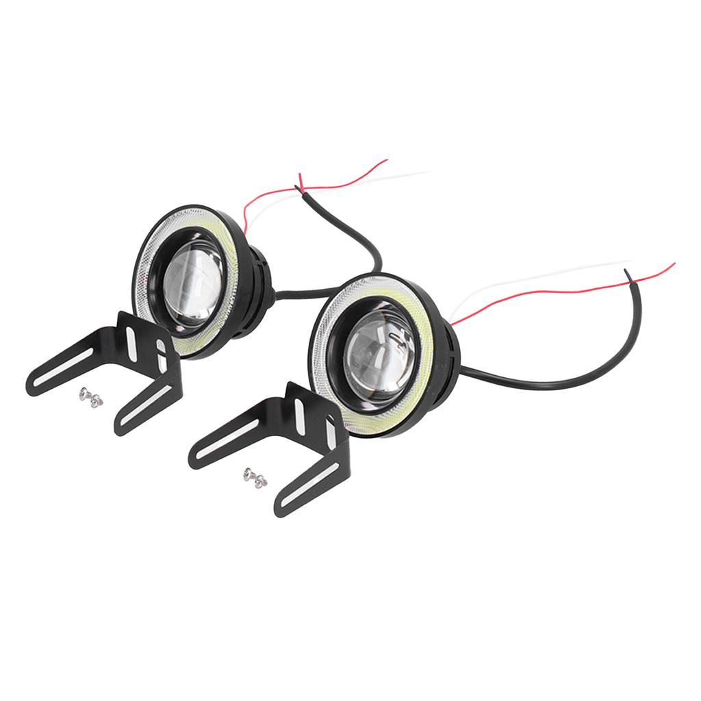 30W 3.5in Front Fog Lamp 3200LM IP65 Waterproof LED Universal White Light Outer Ring 12V