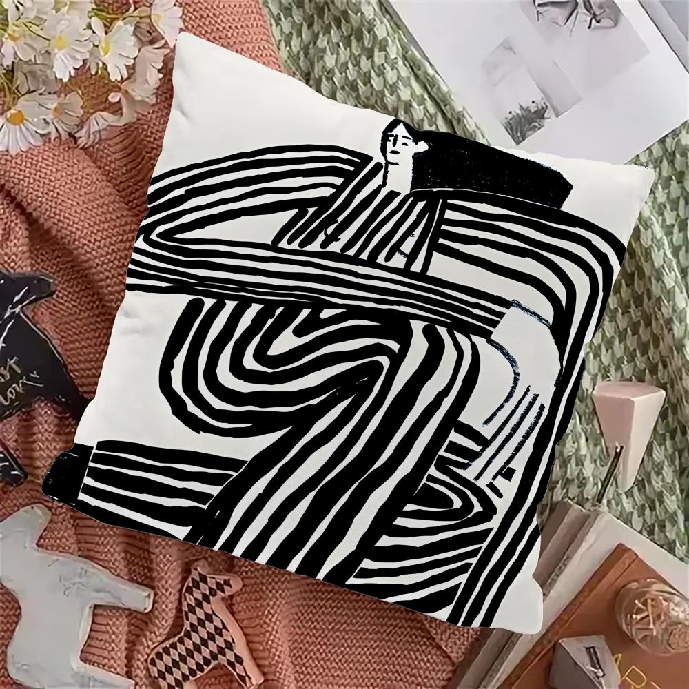 Abstract Woman Artwork Pillow Case Pillowcase Home Sofa Cushions Car Cushions Pillowcover Office Pillowshell Pillow