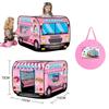 Children's Tent Popup Play Tent Toy Outdoor Foldable Playhouse Fire Truck Police Car icecream car kids Game House Bus Indoor