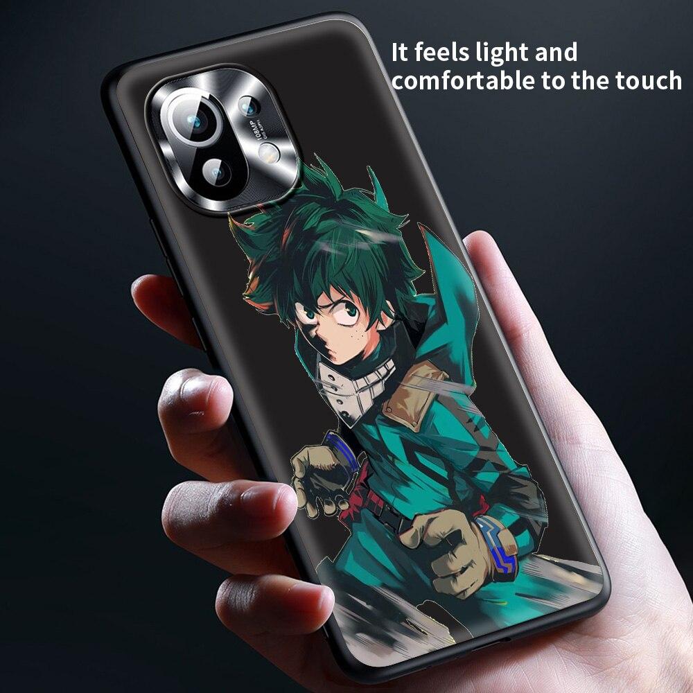 My Hero Academia Anime Pro Xiaomi Mi Poco X3 NFC M3 F3 GT 11 Ultra 11X 11i Note 10 Lite 10T Pro 5G 9T Luxusní silikonové pouzdro na telefon