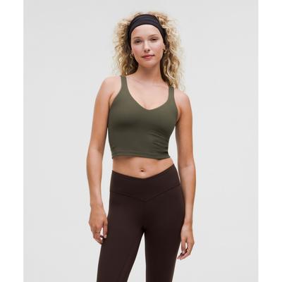 Align  TAnk Top  Light Support  A B Cup dArk Olive