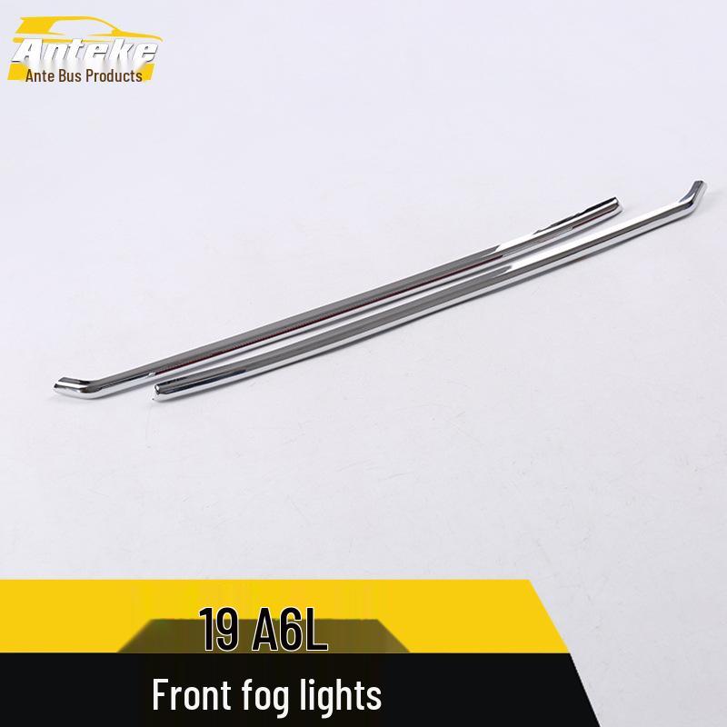 19 A6L Front Fog Light Decorative Trim Strip - Anti-Collision Modification Sequin