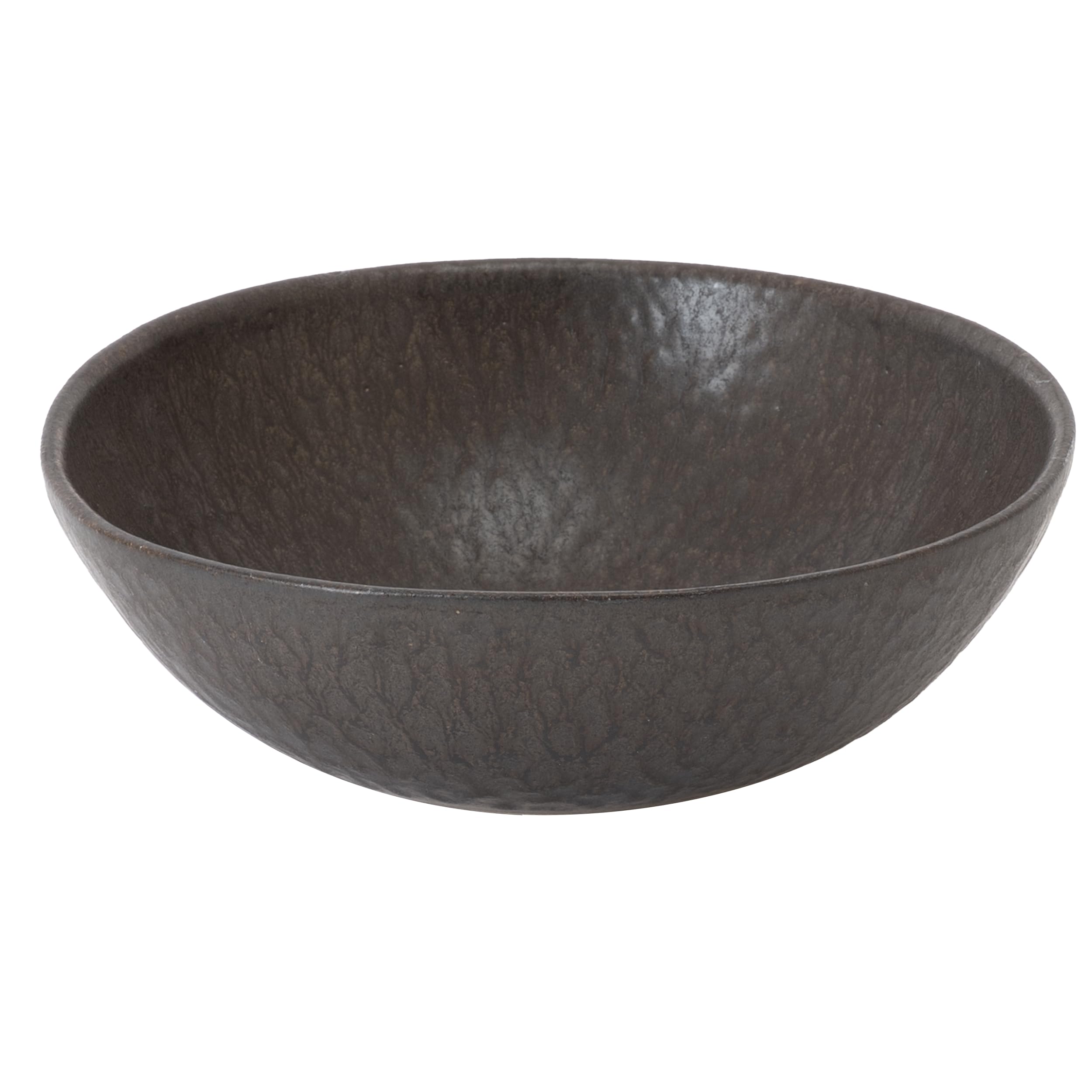 

Akiyama HIJICA MELLOW Serving Bowl, 18cm, Dark Gray, Shigaraki Ware, Made in Japan, Microwave and Dishwasher Safe