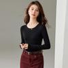 CARBAMMI Women's Slim-Fit Round Neck Knit Sweater