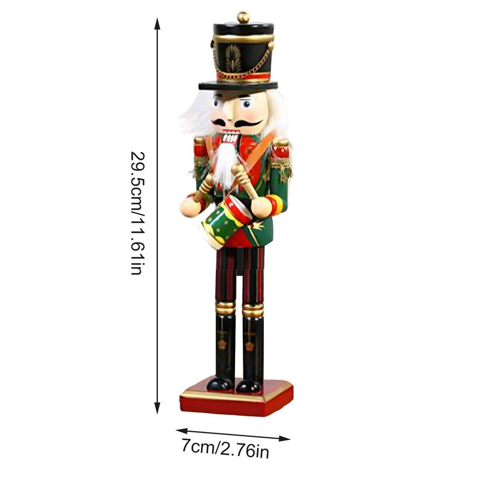 Nutcrackers Figures Wooden Ornaments Christmas Nutcracker Soldier Festive Puppet Home Decor Party Supplies For Shelf Window