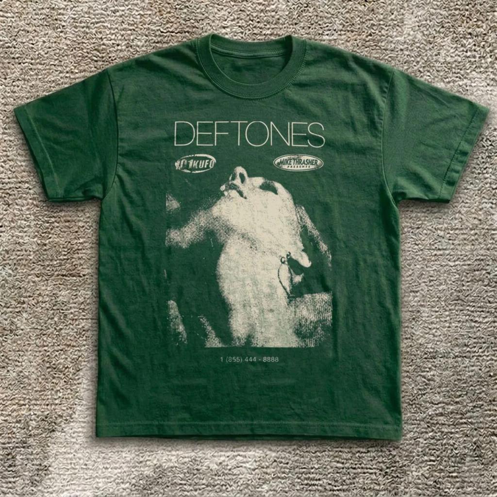 Deftones Concert Grunge Graphic Tee Unisex Vintage Cotton Gift