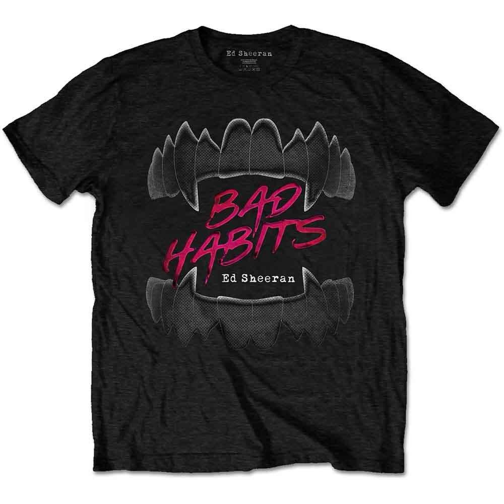 Ed Sheeran Bad Habits T-Shirt Black New Unisex T-Shirt L