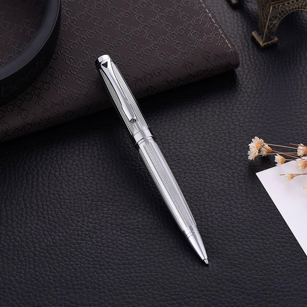 Metal Custom Company Logo New Fashionable Rose Gold Ballpoint Pen with 1.0mm Writing Width
