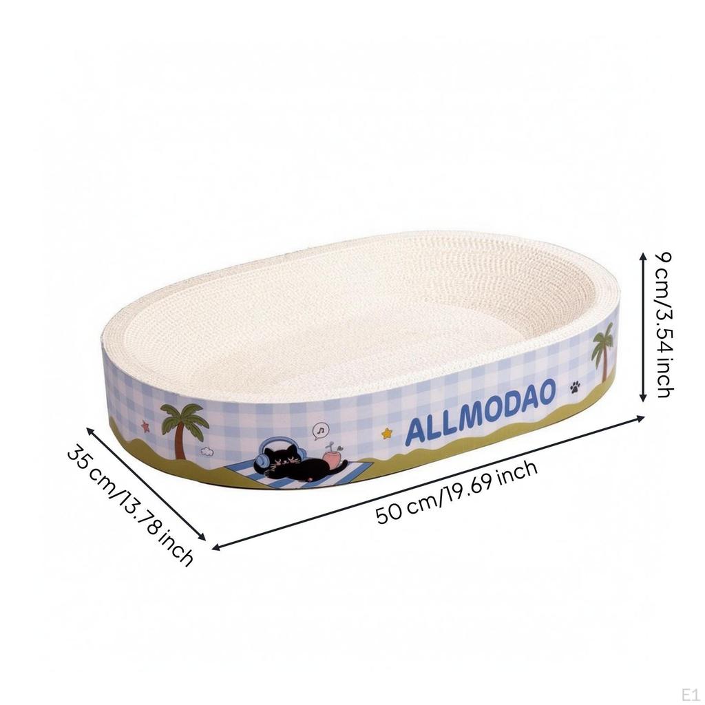 Feline Scratcher Bed Corrugated Cat Bowl Low-Height for Kittens