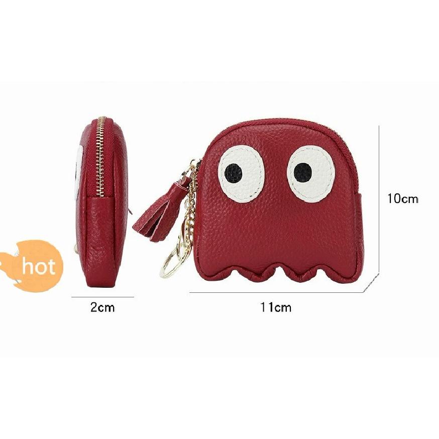 Cartoon Cute Coin Purse Leather Coin Purse Mini Niche Design Korea Ins Soft First Leather Coin Purse Girls Nice Gift
