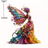 2D Flat Acrylic Colorful Butterfly Fairy Decoration, Indoor and Outdoor Decoration - No Battery/electricity Required, Free Day Decorati