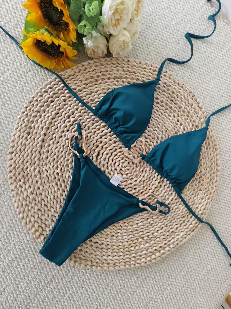 New kini bikini sexy straps split suit swimsuit women's bikini swimsuit