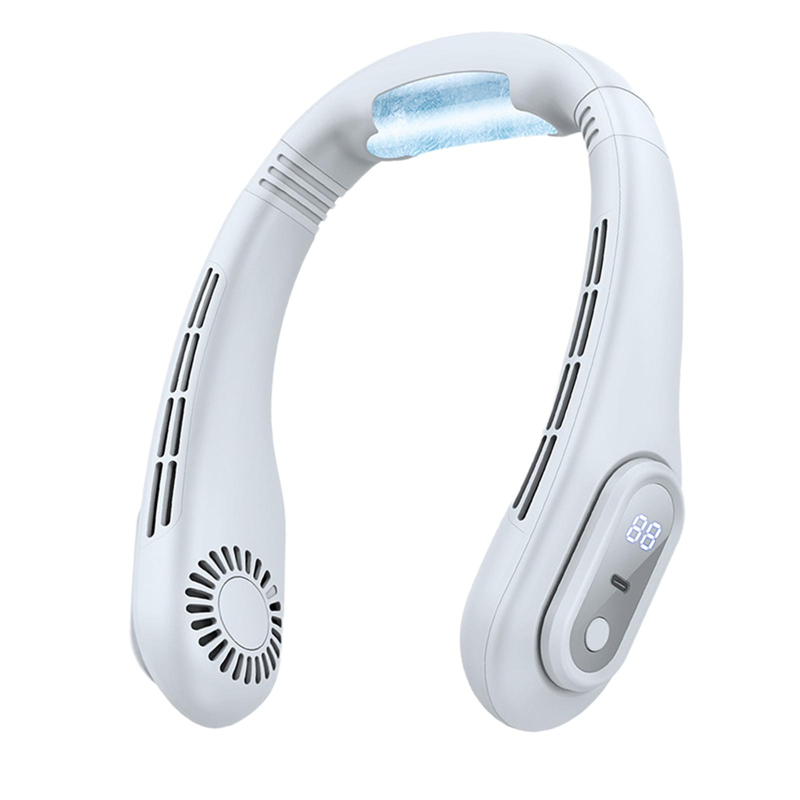 

Hangings Leafless Quiet портативный персональный вентилятор вентилятор охлаждения шеи вентилятор воздушного охлаждения для походов домашнего офиса в помещении на открытом воздухе кемпинга белый