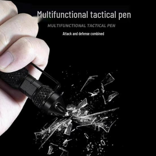 Tungsten Steel Tactical Self-Defense Pen - Multi-Function with Window Breaking & Survival Features