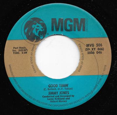 Disc 7 inch JIMMY JONES - Good Timin' / Handy Man MVG506 MGM Records SUA Rock Folosit