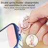 Metal Phone Lanyard Crossbody Chain With 360 Degree Rotating Clip And 120cm Adjustable Strap For Handsfree Carrying