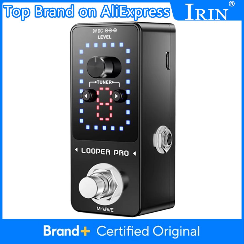 M-VAVE Looper Pro Guitar Effect Pedal 9 Loops 40 Minutes Recording Time Loop Station Unlimited Overdub Electric Guitar Effects