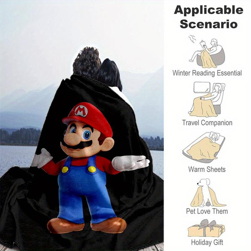 1pcSuper Mario Blanket - Soft and Comfortable, Suitable for All Seasons, Makes a Great Gift!B06024m