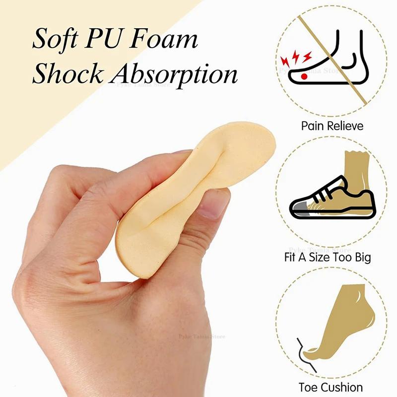Anti-Slip Sponge Forefoot Insole Adjustable Shoe Size Toe Pad Forefoot Cushioning Pad To Relieve Pai Women'S High-Top Insole