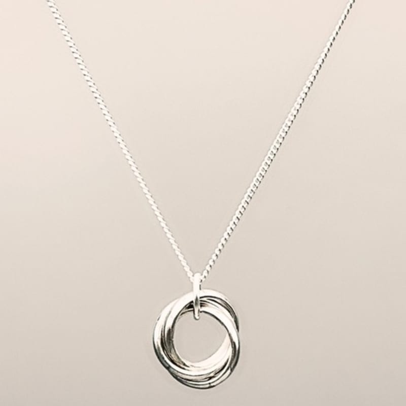BEFORE MOONRISE [Silver 925] Triple Circle Necklace SN41