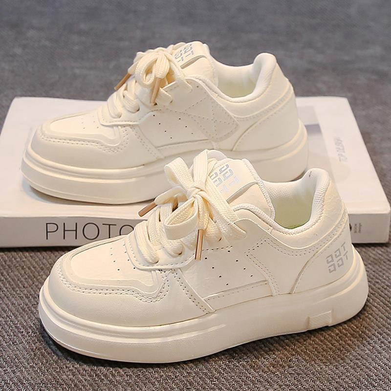 26-41Girls' Sneakers, New Spring and Autumn Children's Sports White Shoes for Older Girls and Students, Trendy