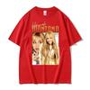 Hannah Montana Retro 90er T-Shirt Miley Cyrus Rap Hip Hop Punk Stil T-Shirt Unisex Damen Sommer Hochwertiges T-Shirt Streetwear