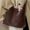Suede large-capacity tote bag autumn new fashion high-value armpit bag